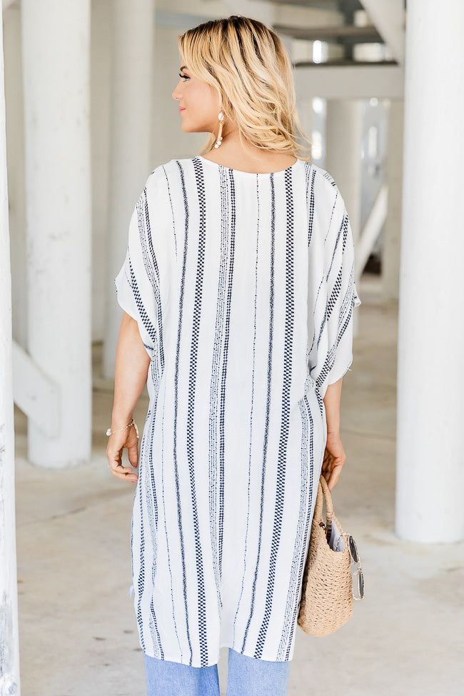 Sucker For You Ivory and Black Printed Kimono sold by Pink Lily product image thumbnail 4