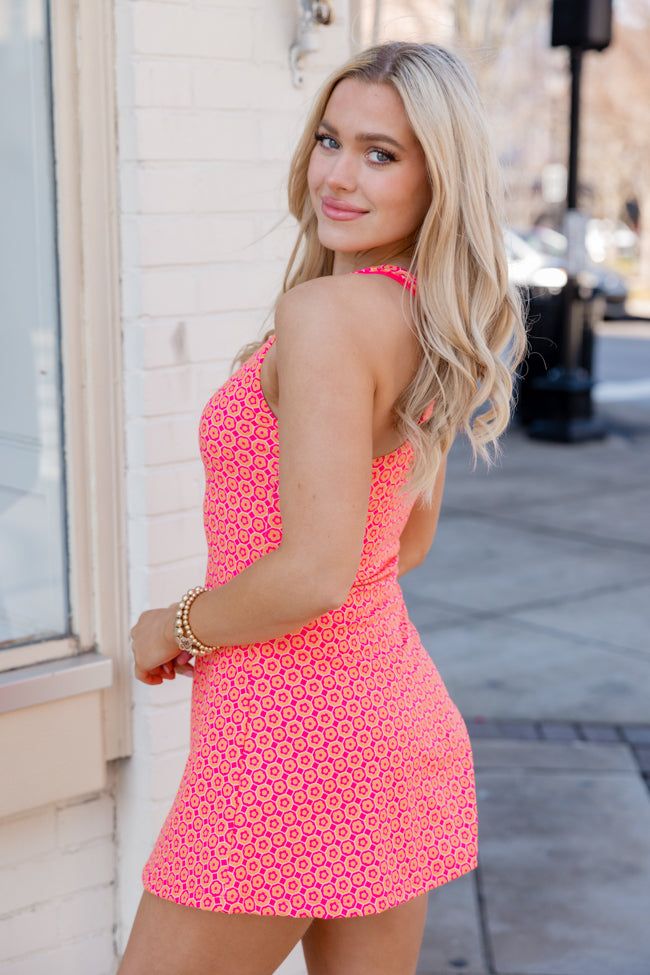 Kick It With Me in Daisy In Reverse Scoop Neck Active Dress sold by Pink Lily product image thumbnail 3