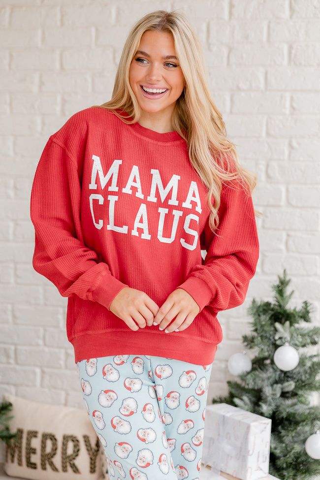 Mama Claus Red Graphic Sweatshirt sold by Pink Lily