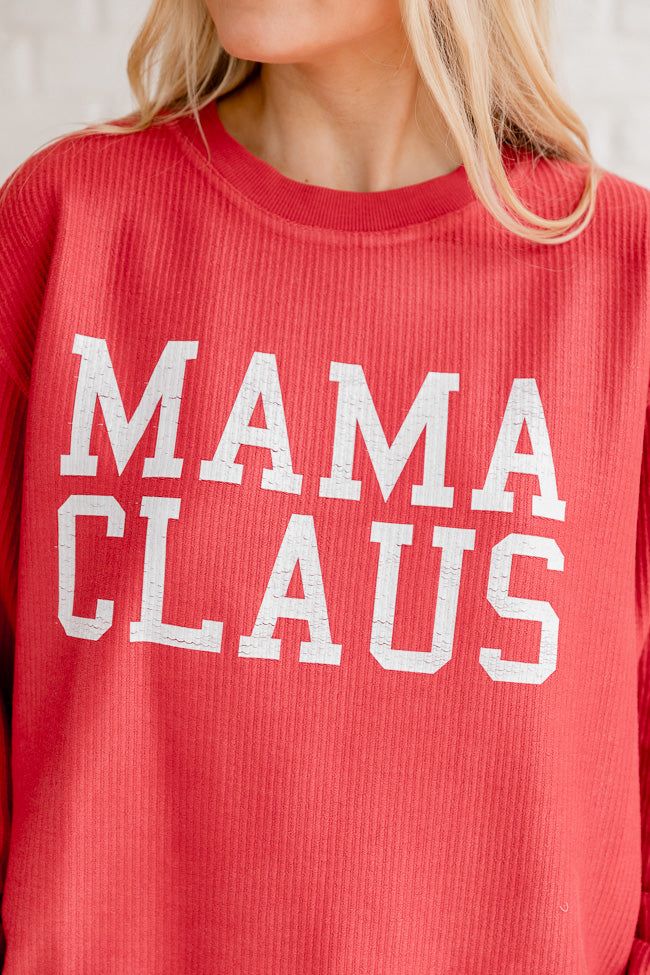 Mama Claus Red Graphic Sweatshirt sold by Pink Lily product image thumbnail 4