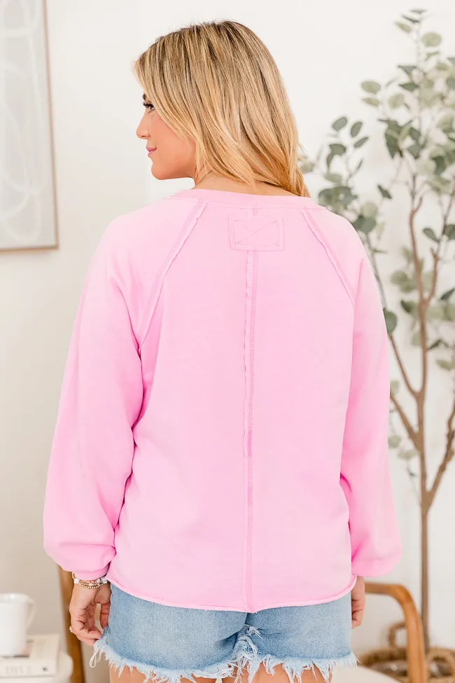 Friday Evening Pink Knit Long Sleeve Top FINAL SALE sold by Pink Lily product image thumbnail 5