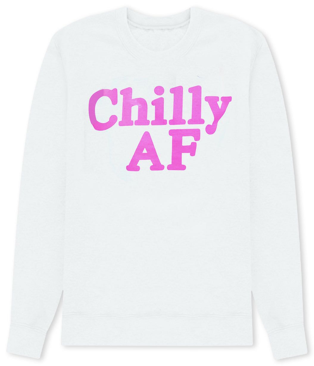 Chilly AF White Graphic Sweatshirt sold by Pink Lily product image thumbnail 5