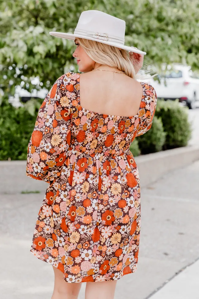 Daisy Dreamin' Brown Floral Dress FINAL SALE sold by Pink Lily product image thumbnail 5