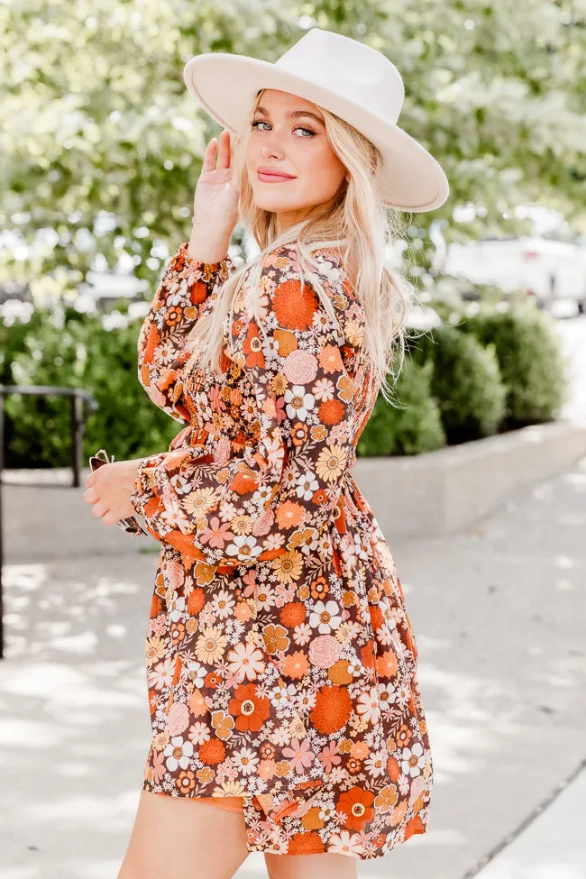Daisy Dreamin' Brown Floral Dress FINAL SALE sold by Pink Lily product image thumbnail 4
