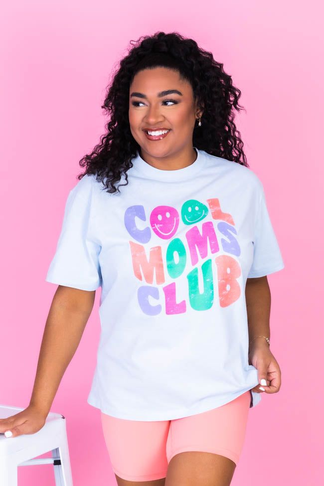 Cool Moms Club Ice Blue Graphic Tee sold by Pink Lily product image thumbnail 3