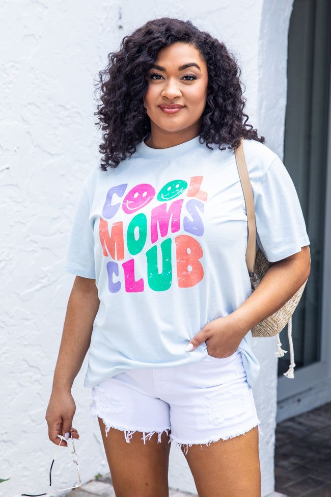 Cool Moms Club Ice Blue Graphic Tee sold by Pink Lily product image thumbnail 2