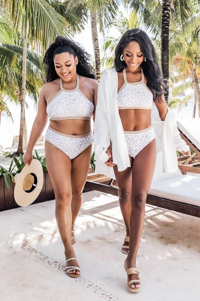 Catch The Ocean Taupe Leopard Print Bikini Bottom FINAL SALE sold by Pink Lily product image thumbnail 5