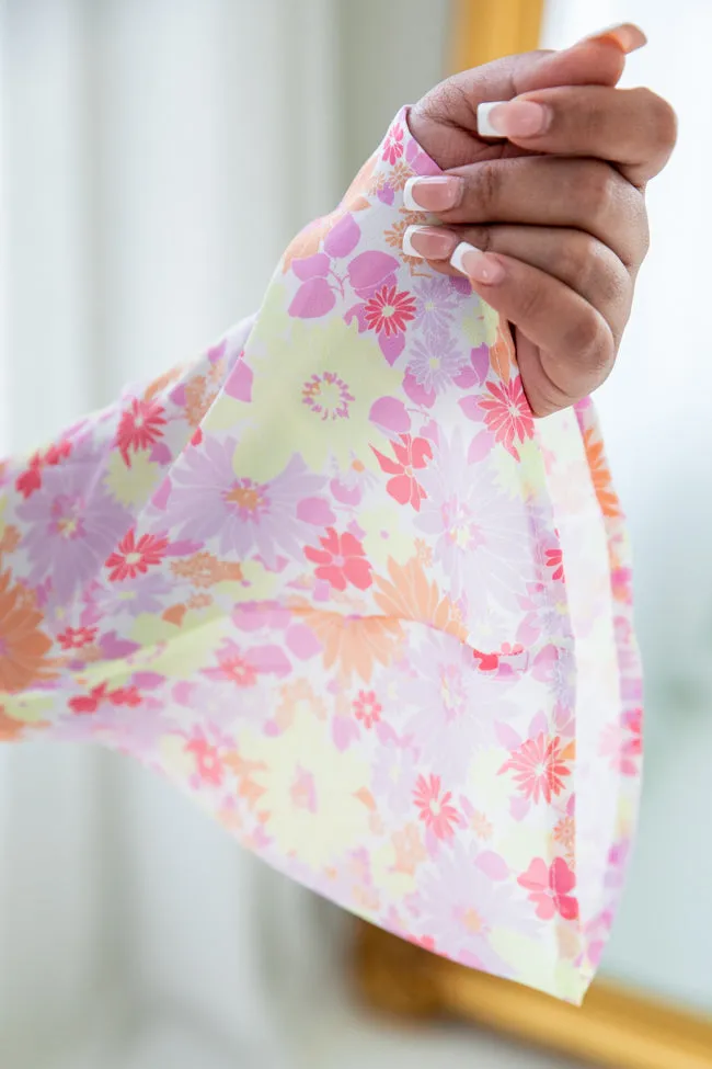 A Loving Heart Yellow/Orange Retro Floral Romper FINAL SALE sold by Pink Lily product image thumbnail 3