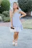 Make Today Happy Light Blue Flutter Sleeve Mini Dress FINAL SALE sold by Pink Lily