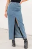 In Awe Light Wash Denim Midi Skirt FINAL SALE sold by Pink Lily