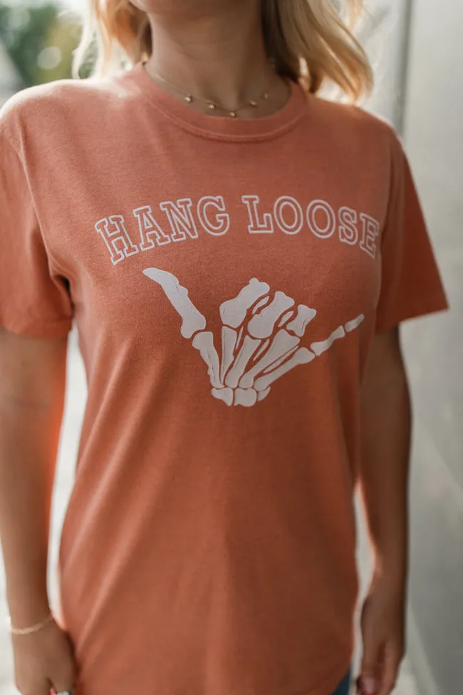 Hang Loose Rust Comfort Color Graphic Tee DOORBUSTER sold by Pink Lily product image thumbnail 2