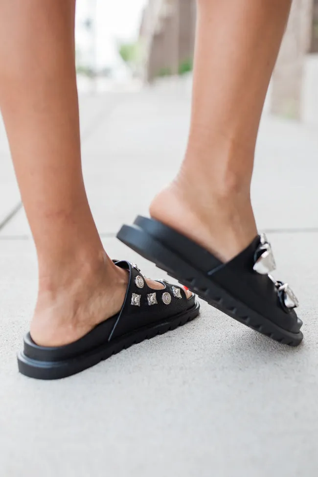 LeeAnn Black Double Buckle Western Sandal sold by Pink Lily product image thumbnail 4