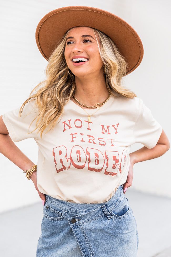 Not My First Rodeo Graphic Soft Cream Tee FINAL SALE sold by Pink Lily product image thumbnail 2