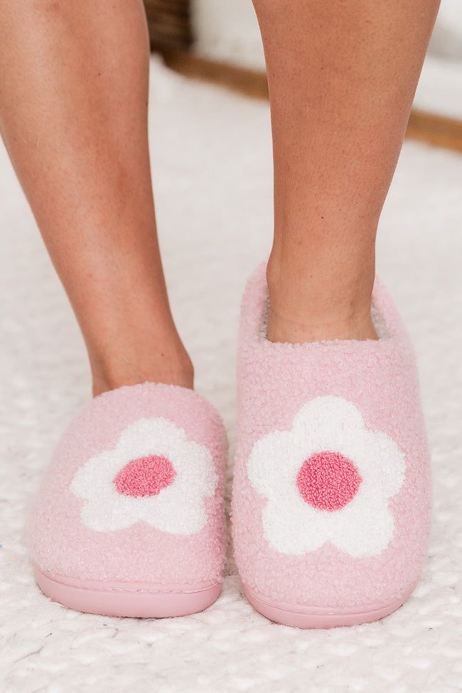 Pink Daisy Slippers sold by Pink Lily