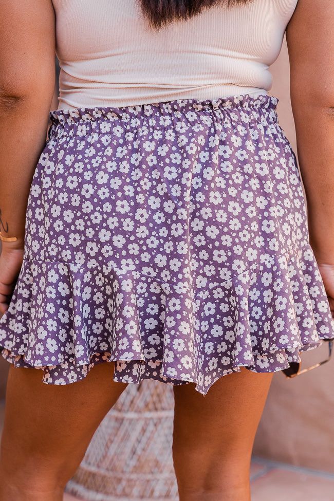 Always Better Together Purple Floral Flounce Skort sold by Pink Lily product image thumbnail 10