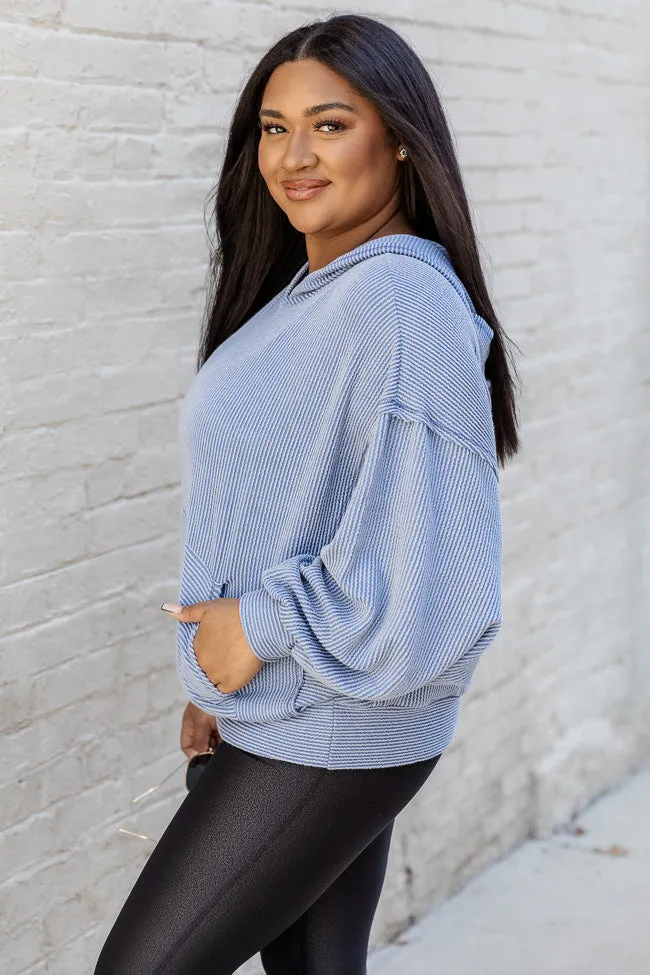 Stylish Splendor Blue Hoodie FINAL SALE sold by Pink Lily product image thumbnail 3