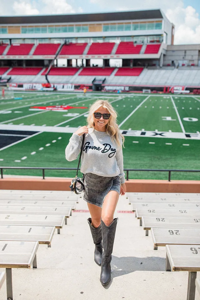So Excited For Game Day Grey Sweater SALE sold by Pink Lily product image thumbnail 2