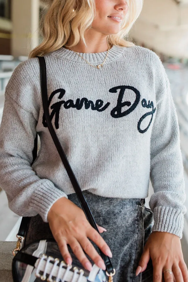 So Excited For Game Day Grey Sweater SALE sold by Pink Lily product image thumbnail 3