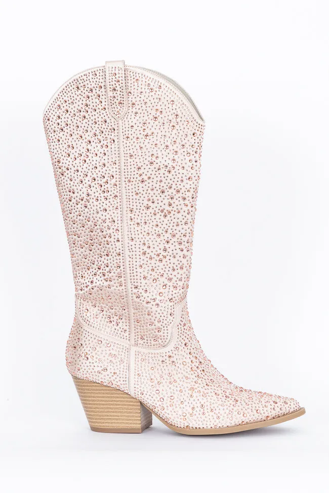 June Taupe Rhinestone Boots FINAL SALE sold by Pink Lily product image thumbnail 5
