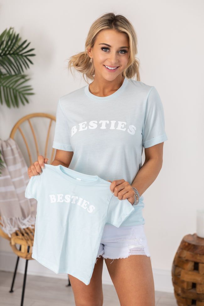 Besties Graphic Light Blue Tee FINAL SALE sold by Pink Lily product image thumbnail 3
