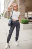 Isn't It Fun Washed Black Cargo Style Jeans FINAL SALE sold by Pink Lily