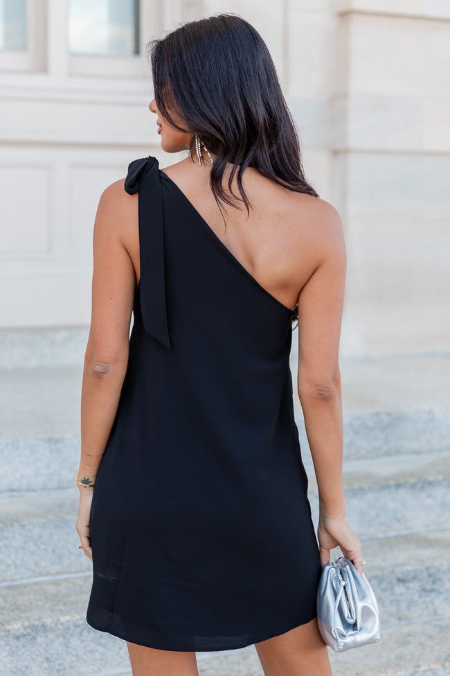 Thriving All Night Black One Shoulder Dress FINAL SALE sold by Pink Lily product image thumbnail 5