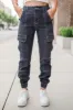 Isn't It Fun Washed Black Cargo Style Jeans FINAL SALE sold by Pink Lily