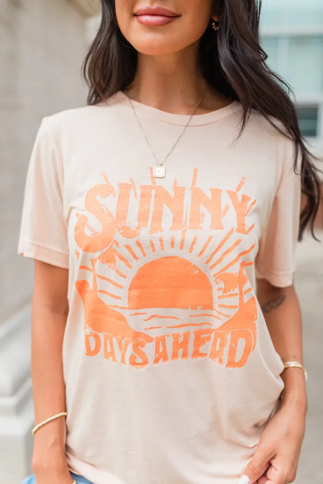 Sunny Days Ahead Graphic Heather Peach Tee SALE sold by Pink Lily product image thumbnail 4