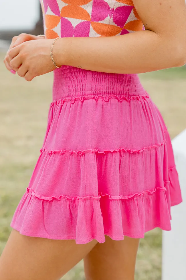 Through The Garden Pink Solid Mini Skort FINAL SALE sold by Pink Lily product image thumbnail 4