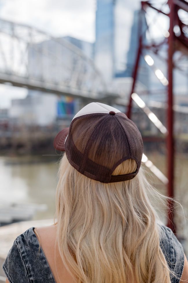 Chatta Hucci Tan/Brown Trucker Hat sold by Pink Lily product image thumbnail 3
