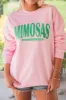 Mimosas Make Everything Better Light Pink Oversized Graphic Sweatshirt sold by Pink Lily