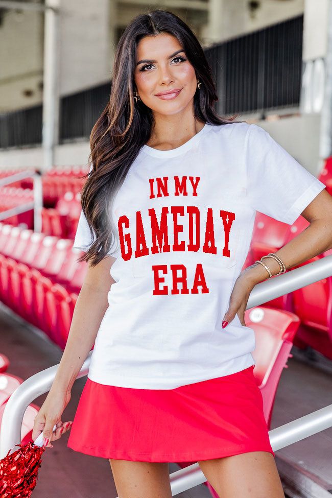 In My Gameday Era White Graphic Tee sold by Pink Lily