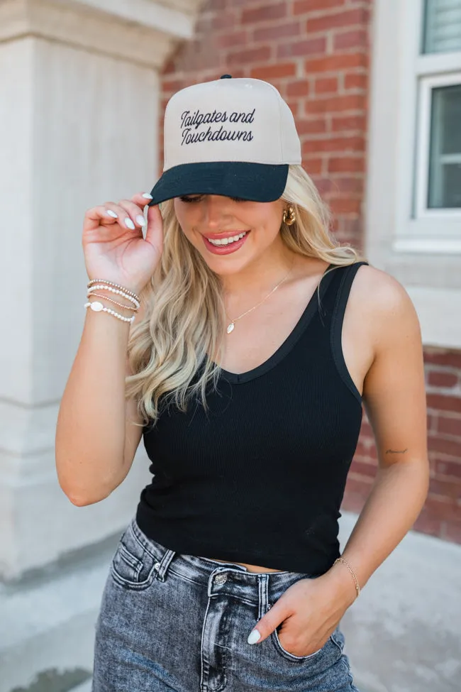 Tailgates And Touchdowns Black and Khaki Hat sold by Pink Lily product image thumbnail 2