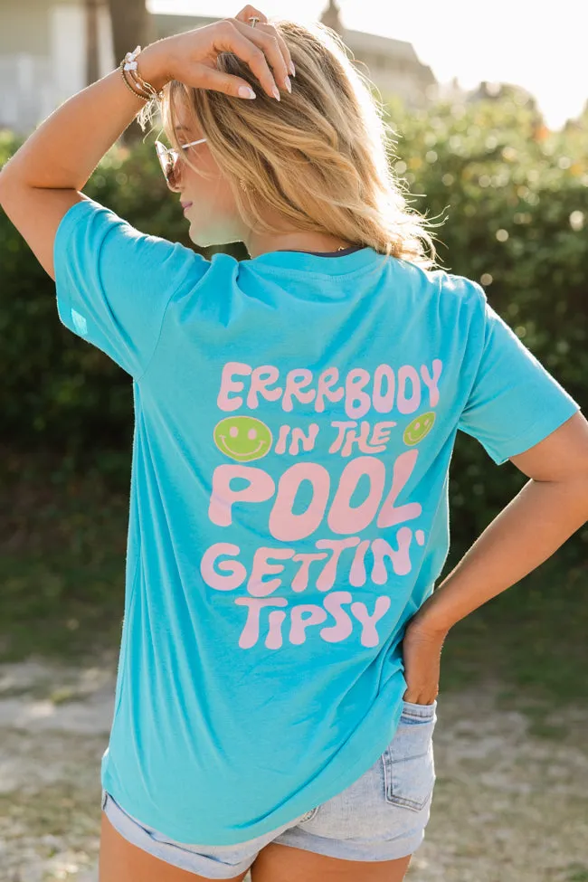 Errrbody At The Pool Sapphire Comfort Colors Graphic Tee sold by Pink Lily