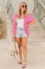 Clear Your Mind Pink Button Front Gauze Blouse FINAL SALE sold by Pink Lily
