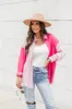 It's All You Pink Corduroy Colorblock Shacket sold by Pink Lily