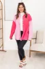 It's All You Pink Corduroy Colorblock Shacket sold by Pink Lily