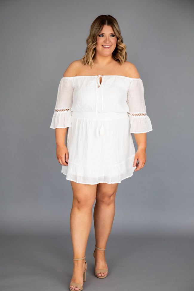 Stolen Dreams White Off The Shoulder Dress FINAL SALE sold by Pink Lily product image thumbnail 16
