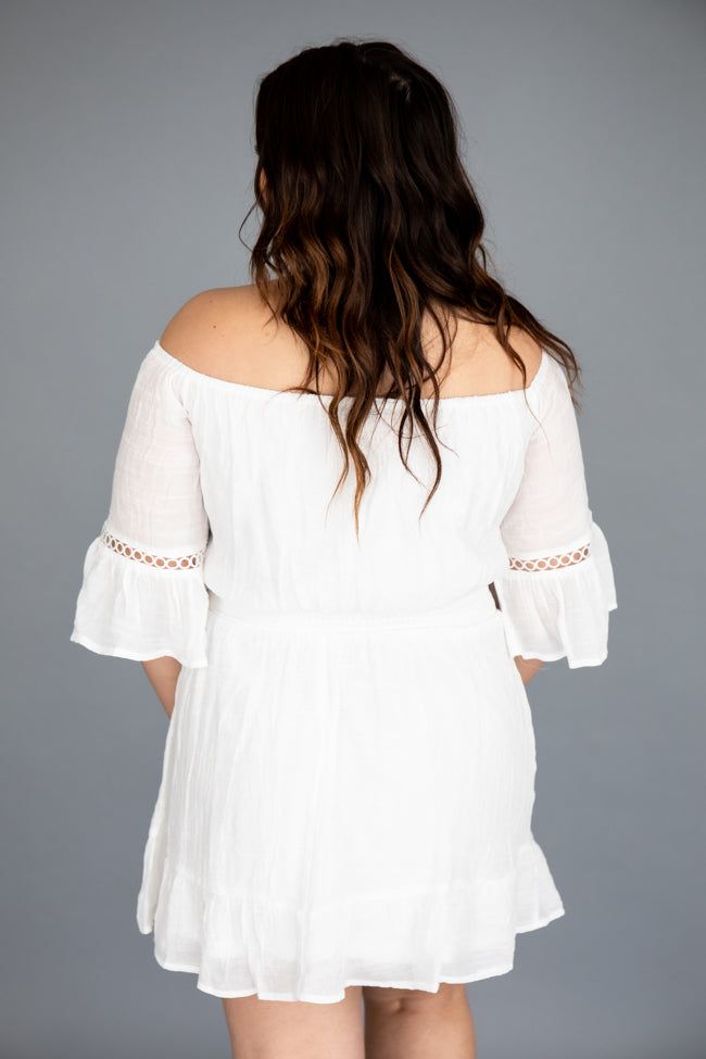 Stolen Dreams White Off The Shoulder Dress FINAL SALE sold by Pink Lily product image thumbnail 14