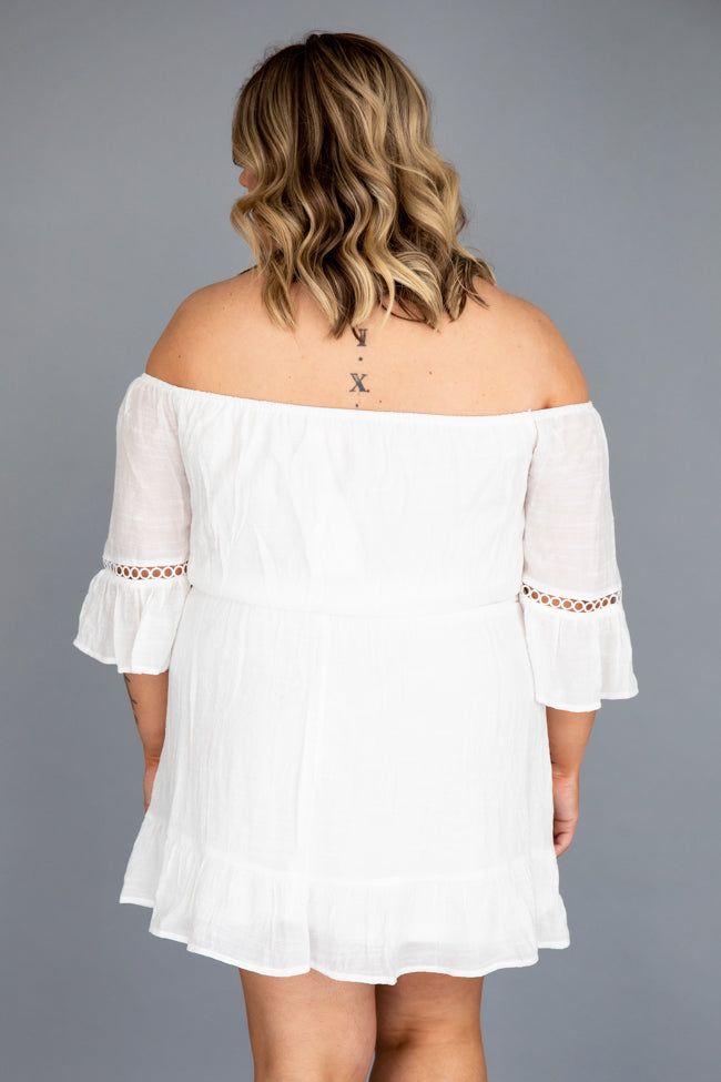 Stolen Dreams White Off The Shoulder Dress FINAL SALE sold by Pink Lily product image thumbnail 18
