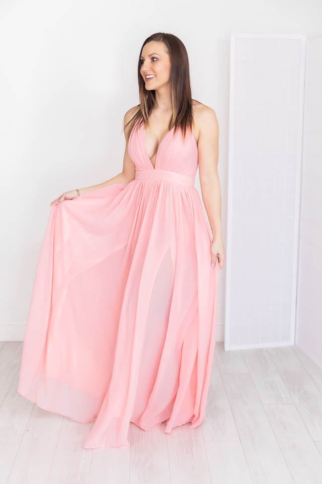 It All Begins With Love Pink Maxi Dress FINAL SALE sold by Pink Lily product image thumbnail 8