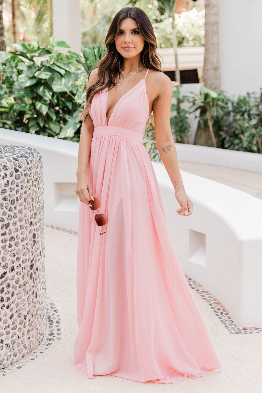 It All Begins With Love Pink Maxi Dress FINAL SALE sold by Pink Lily product image thumbnail 3