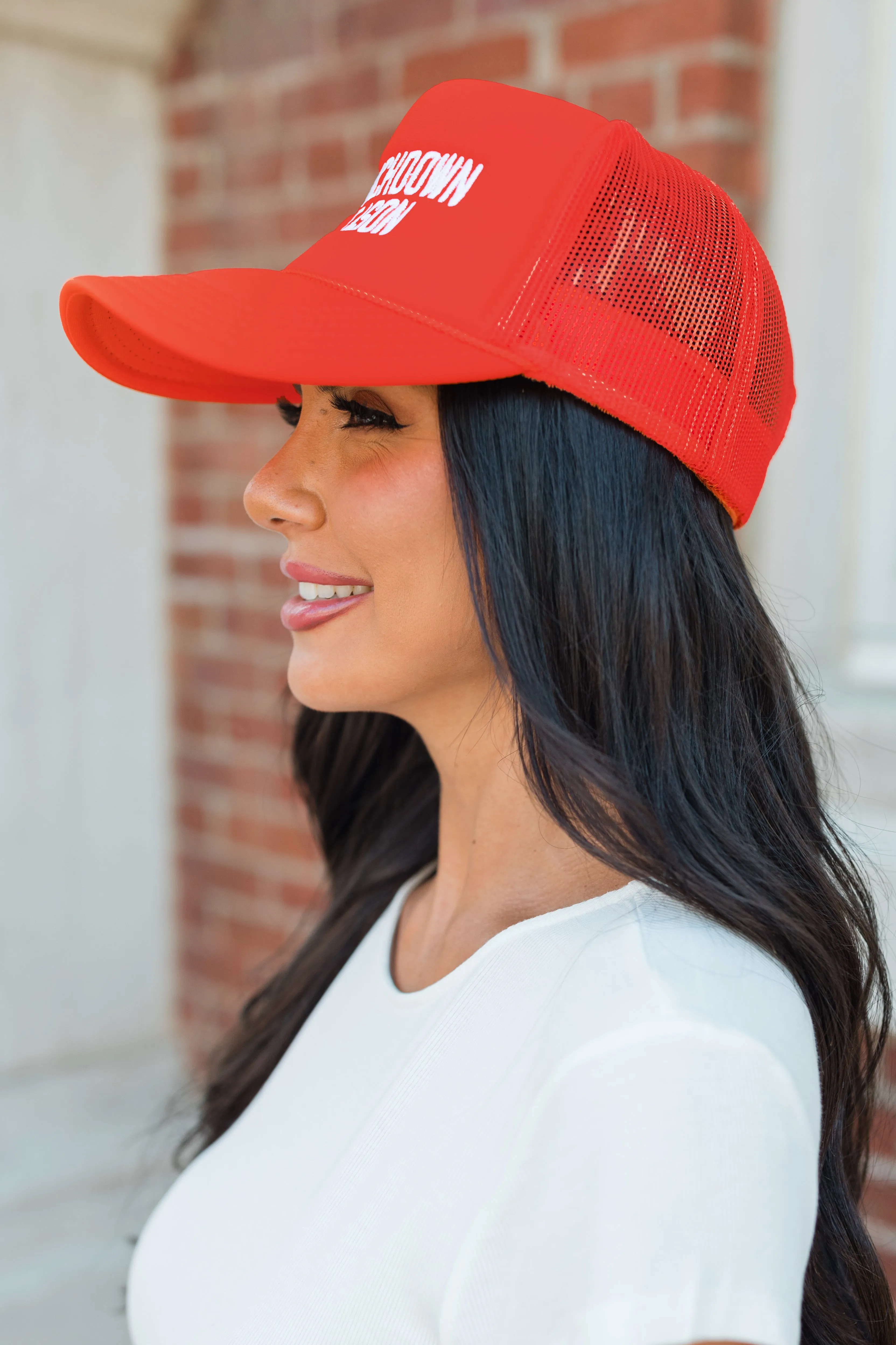 Touchdown Season Red Trucker Hat sold by Pink Lily product image thumbnail 2