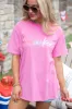 Firecracker Hot Pink Graphic Tee sold by Pink Lily
