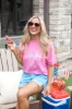 Firecracker Hot Pink Graphic Tee sold by Pink Lily