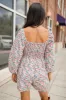 See You Later Multi Square Neck Printed Romper FINAL SALE sold by Pink Lily
