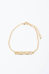 A Mother's Love Gold Mama Bracelet sold by Pink Lily