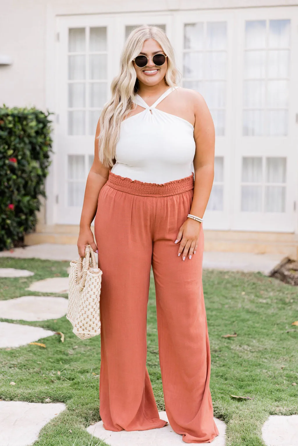 Stolen Kiss Terracotta Beach Pants SALE FINAL SALE sold by Pink Lily product image thumbnail 5