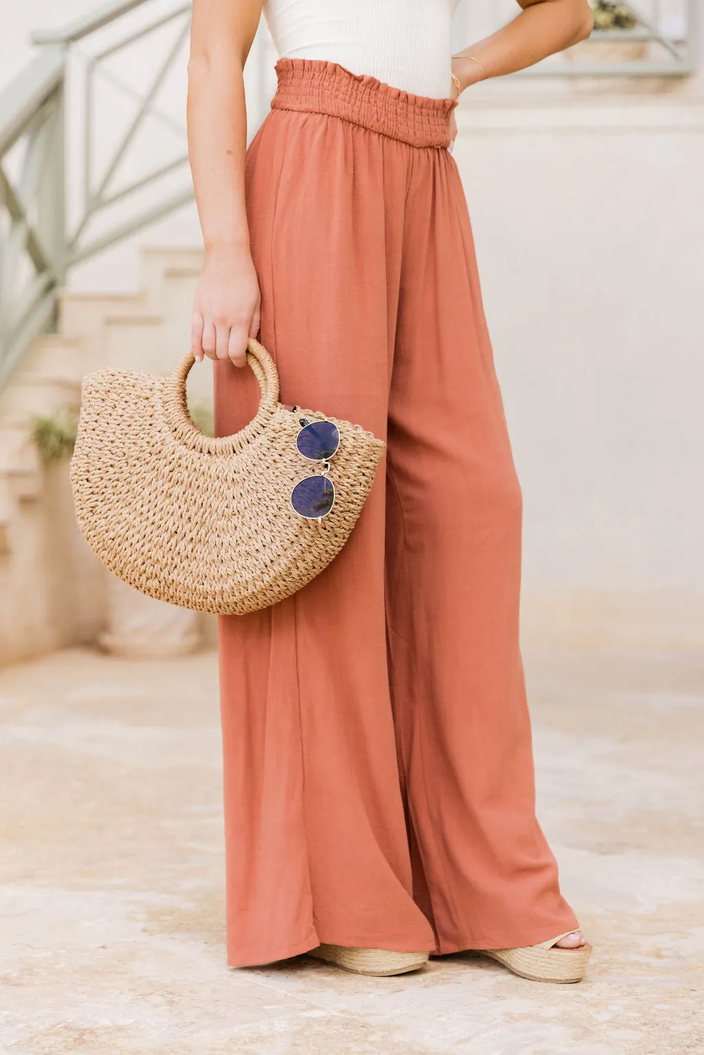Stolen Kiss Terracotta Beach Pants SALE FINAL SALE sold by Pink Lily product image thumbnail 3