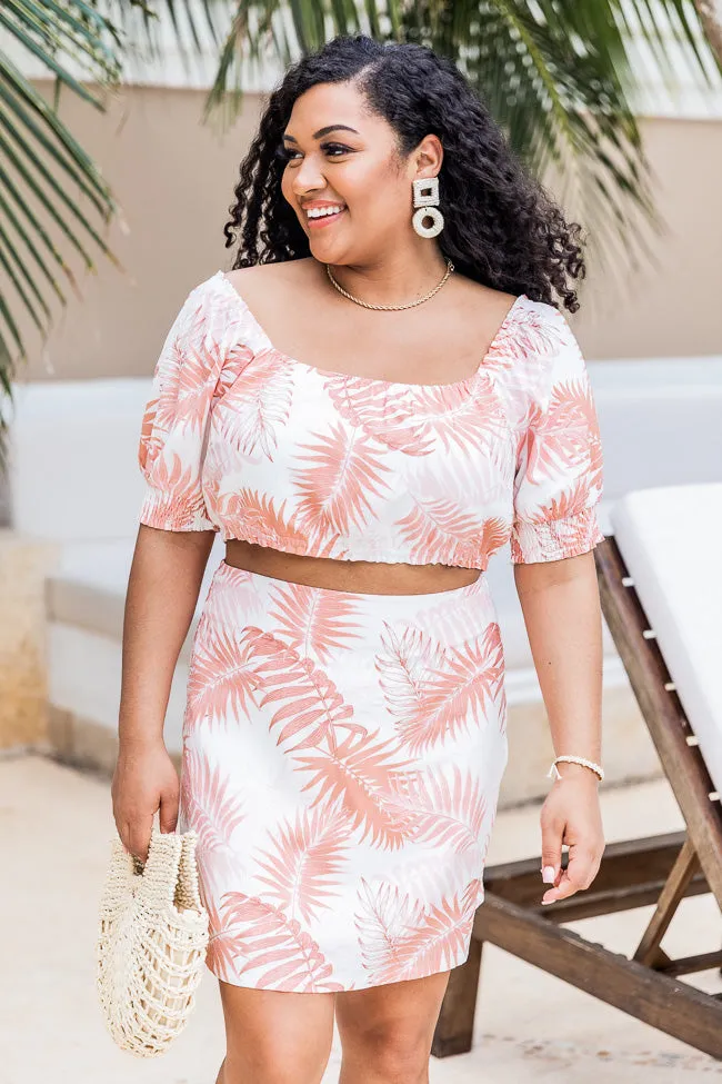 Emphasize Your Love Pink Palms Mini Skirt FINAL SALE sold by Pink Lily product image thumbnail 5